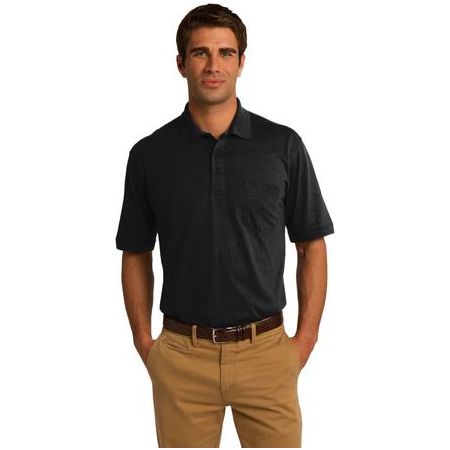 Joe's USA Mens 5.5-Ounce Jersey Knit Pocket Polo. Adult Sizes: S-6XL