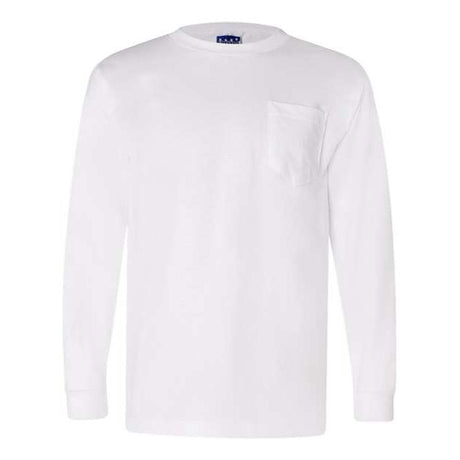 Bayside Unisex Union-Made Long Sleeve Pocket T-Shirt - Bayside 3055 Bayside