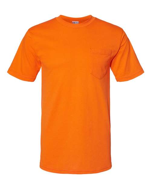 Bayside USA-Made 50/50 Pocket T-Shirt - Bayside 1725 Bayside Safety Orange S