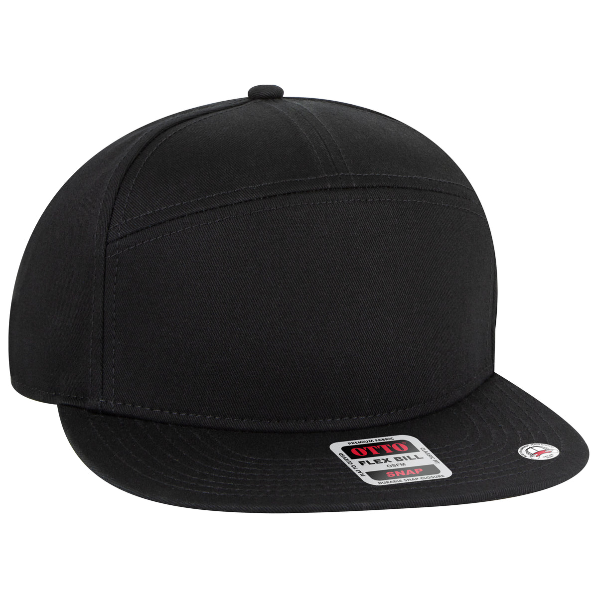 OTTO CAP "OTTO SNAP" 7 Panel Mid Profile Snapback Hat OTTO 177-1331 Otto Cap