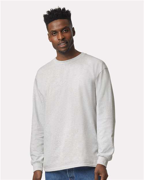 Gildan Ultra Cotton® Long Sleeve T-Shirt - Ash - Gildan 2400 Gildan Ash S