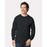 Gildan Men's Ultra Cotton® Long Sleeve T-Shirt - Black - Gildan 2400 Gildan Black S