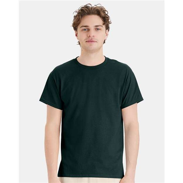 Hanes Ecosmart™ T-Shirt - Deep Forest - Hanes 5170 Hanes Deep Forest S