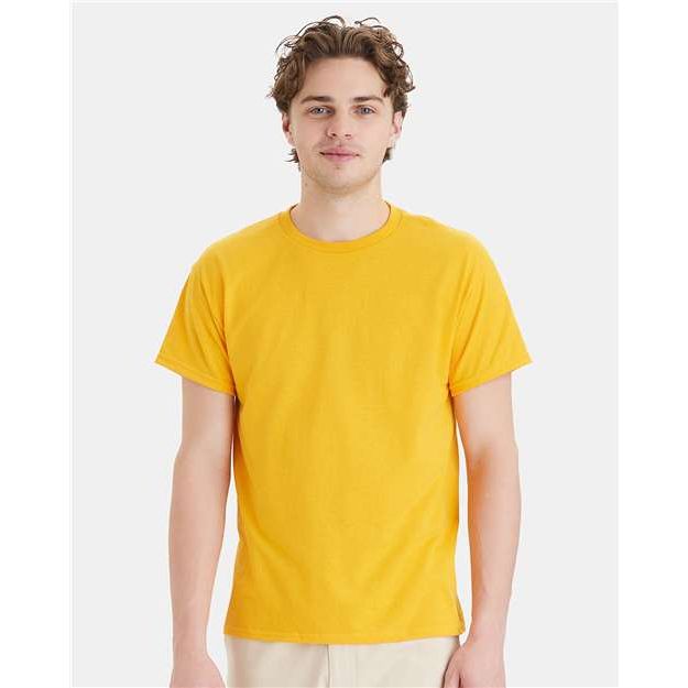 Hanes Ecosmart™ T-Shirt - Gold - Hanes 5170 Hanes Gold S