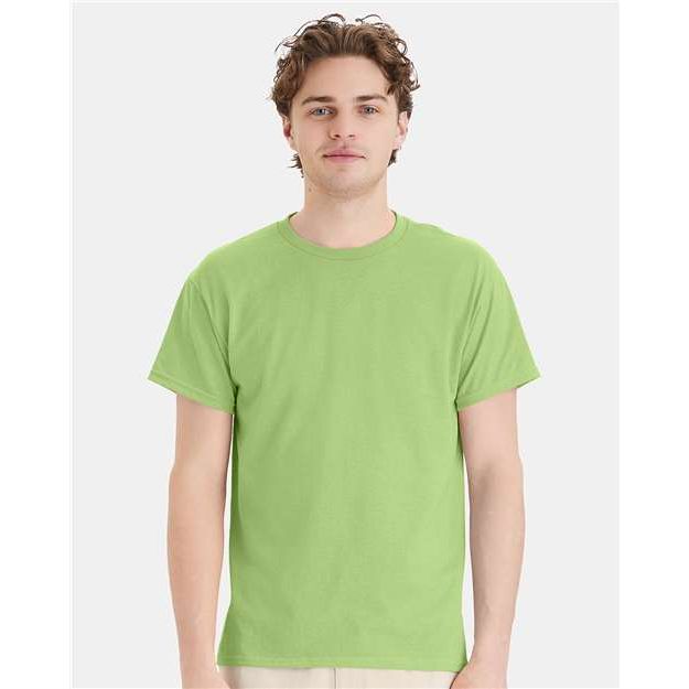 Hanes Ecosmart™ T-Shirt - Lime - Hanes 5170 Hanes Lime S