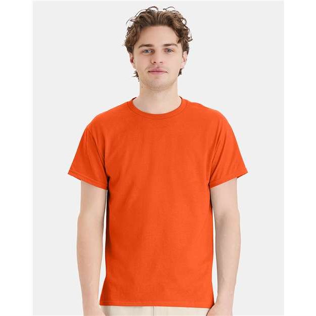 Hanes Ecosmart™ T-Shirt - Orange - Hanes 5170 Hanes Orange S