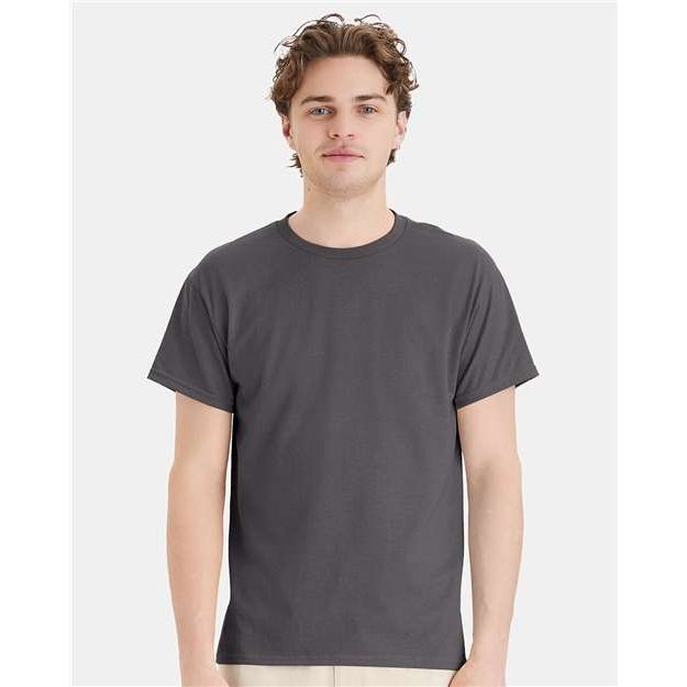 Hanes Ecosmart™ T-Shirt - Smoke Grey - Hanes 5170 Hanes Smoke Grey S