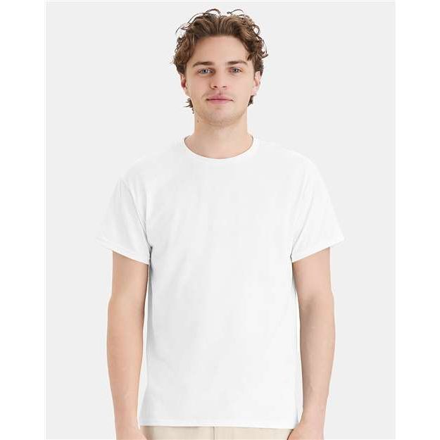 Hanes Ecosmart™ T-Shirt - White - Hanes 5170 Hanes White S