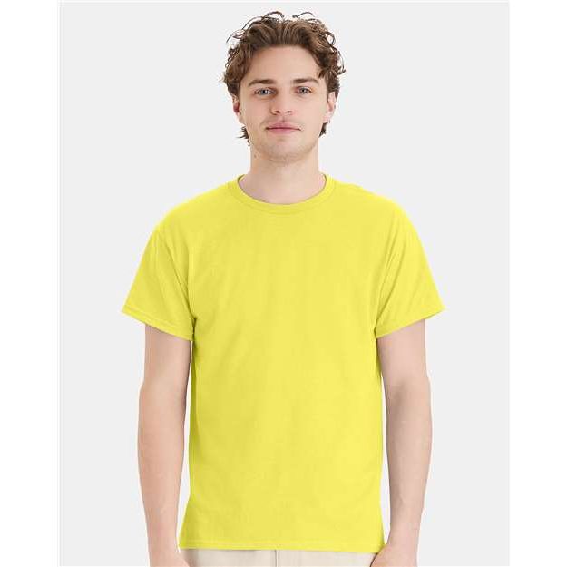 Hanes Ecosmart™ T-Shirt - Yellow - Hanes 5170 Hanes Yellow S