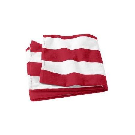 Cabana Stripe Beach Towel Joe's USA Red
