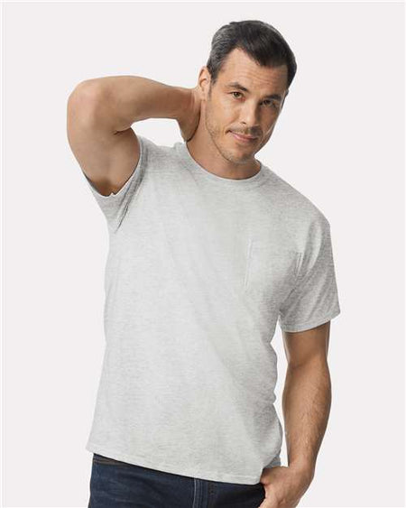 Gildan Ultra Cotton® Pocket T-Shirt - Ash - Gildan 2300 Gildan Ash S