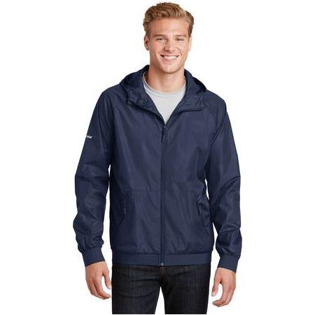 Men's Embossed Hooded Wind Jacket DRI-EQUIP X-Small True Navy/True Navy