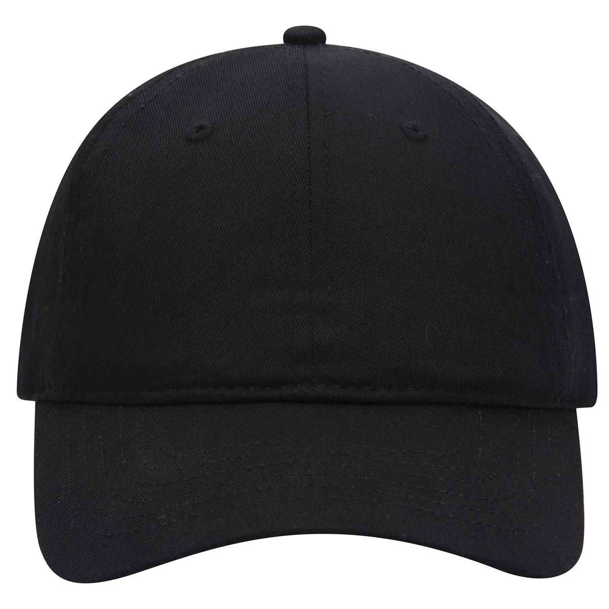 OTTO CAP 6 Panel Low Profile Baseball Cap OTTO 18-010 Otto Cap 003 - Black OSFM - Adult