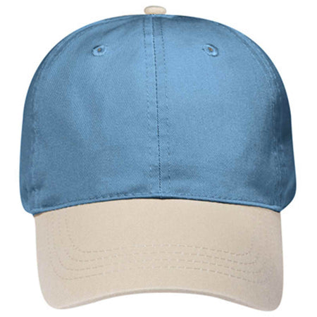 OTTO CAP 6 Panel Low Profile Dad Hat OTTO 18-086 Otto Cap 3230 - Kha/Sk.Blu OSFM - Adult