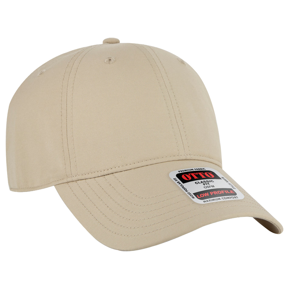 OTTO CAP 6 Panel Low Profile Baseball Cap OTTO 18-1 Otto Cap 032 - Khaki OSFM - Adult