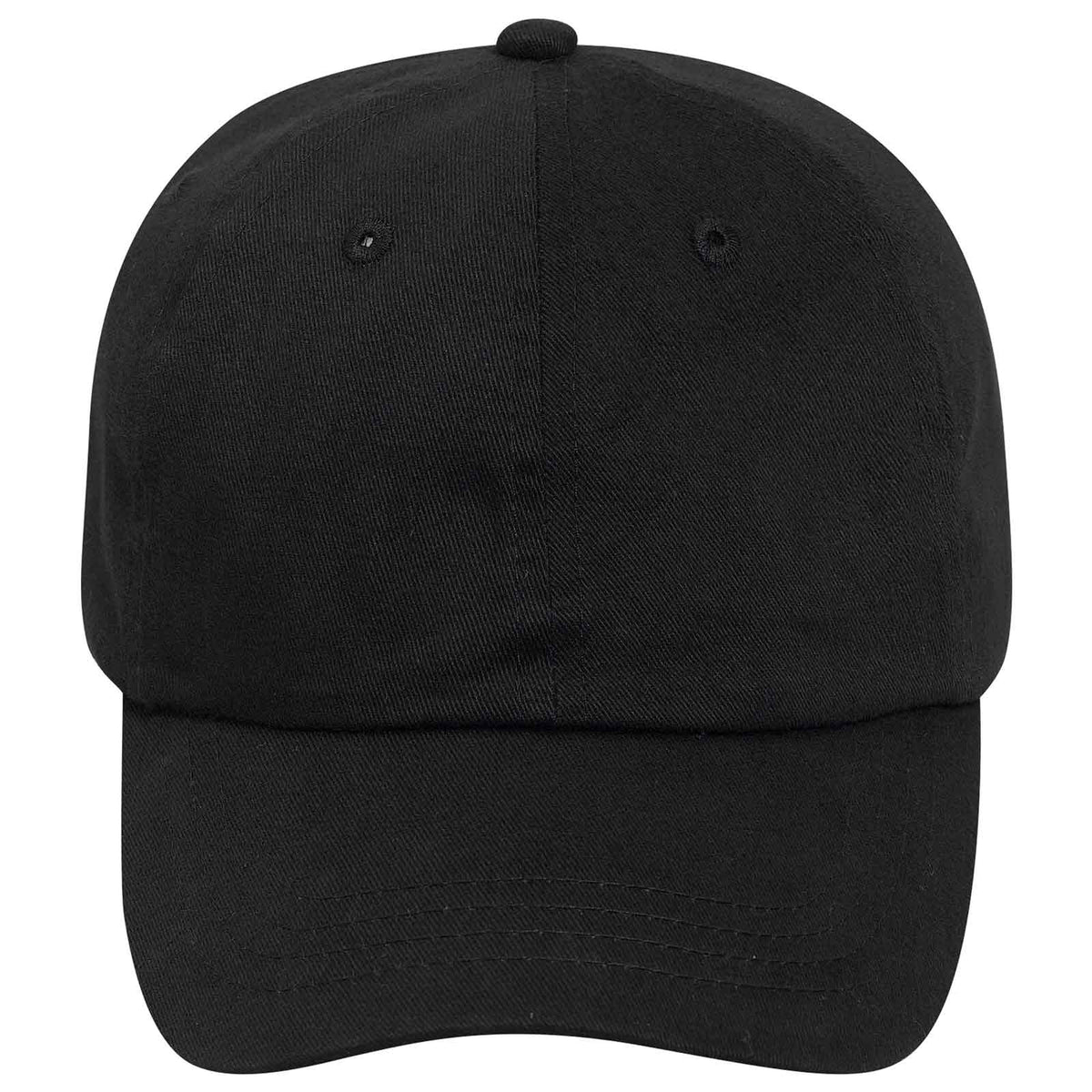 OTTO CAP 6 Panel Low Profile Baseball Cap OTTO 18-1108 Otto Cap 003 - Black OSFM - Adult