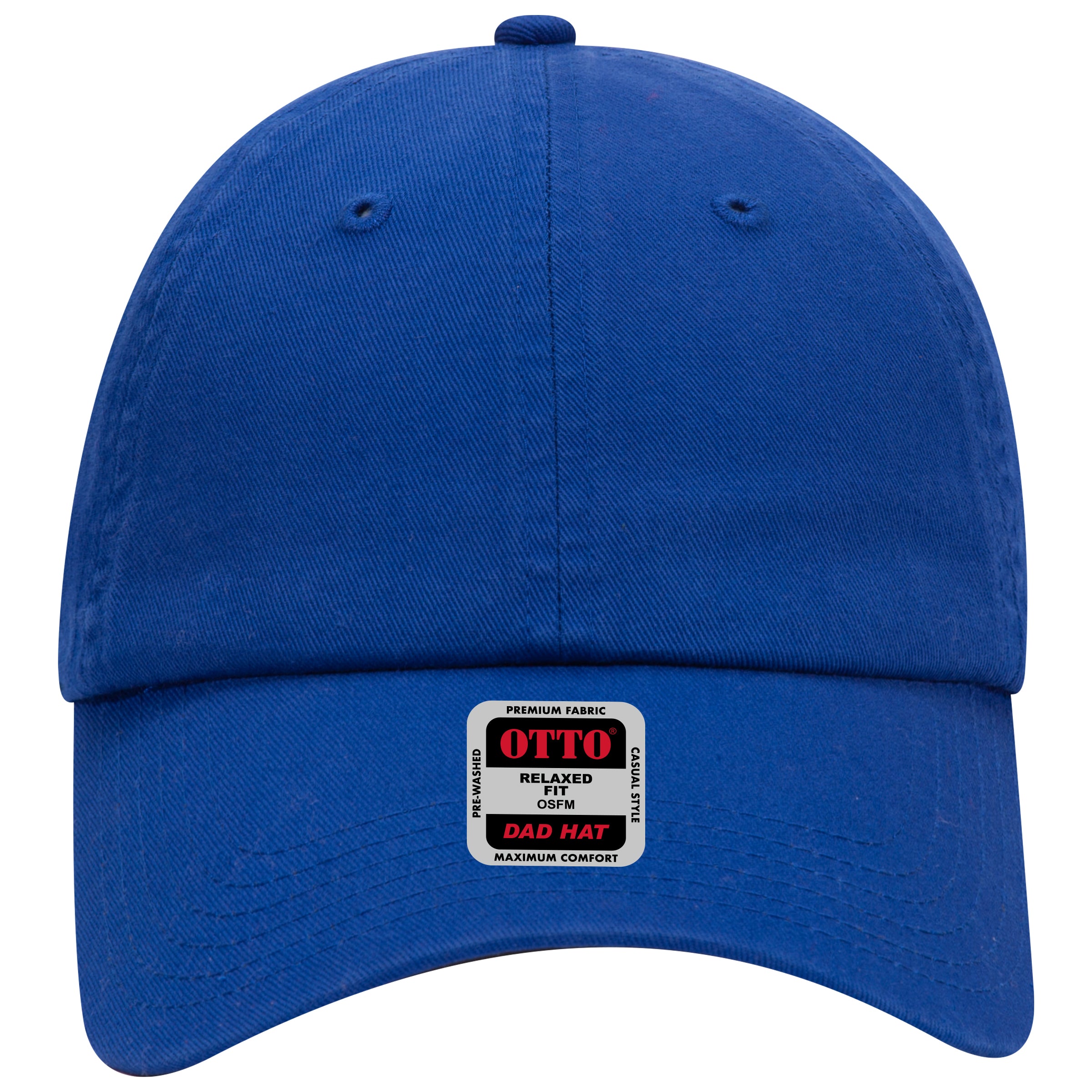 OTTO CAP 6 Panel Low Profile Dad Hat OTTO 18-1225 Otto Cap 001 - Royal OSFM - Adult