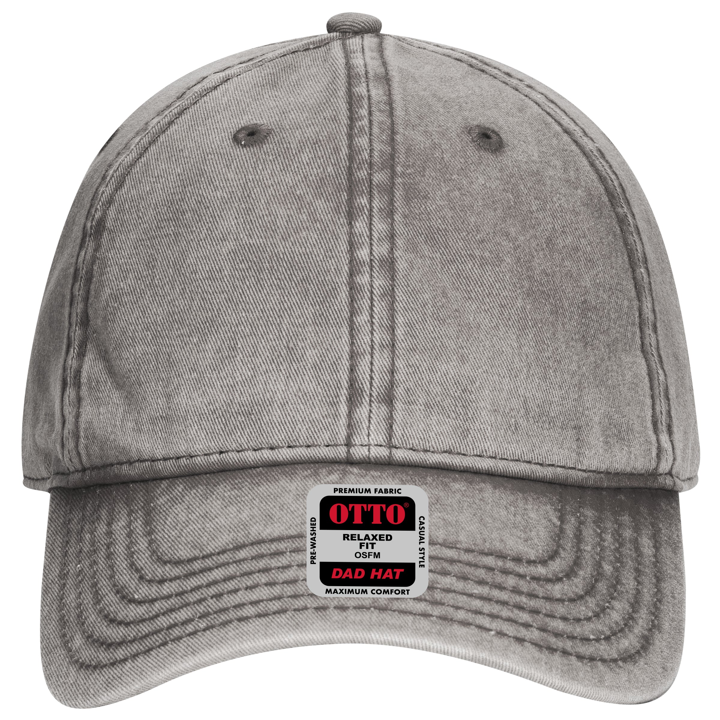 OTTO CAP 6 Panel Low Profile Dad Hat OTTO 18-1248 Otto Cap 025 - Char. Gray OSFM - Adult