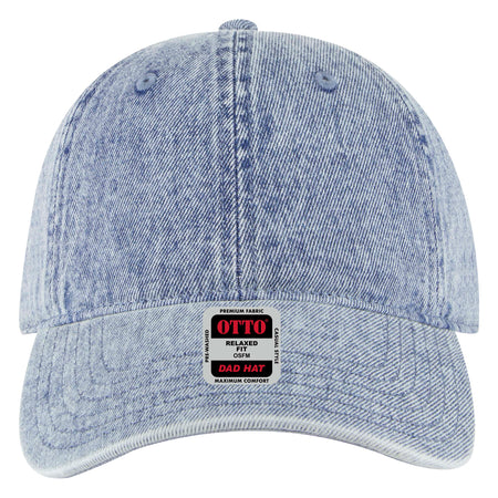 OTTO CAP 6 Panel Low Profile Dad Hat OTTO 18-1248 Otto Cap 075D - Lt. Blue OSFM - Adult