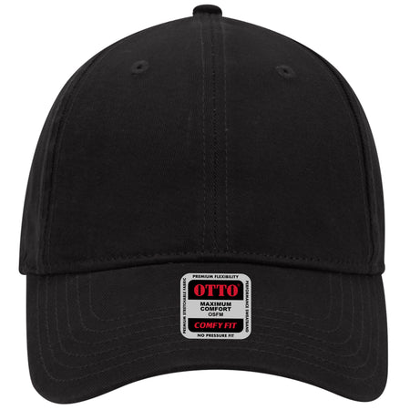 OTTO CAP "OTTO COMFY FIT" 6 Panel Low Profile Dad Hat OTTO 18-1282 Otto Cap 003 - Black OSFM - Adult