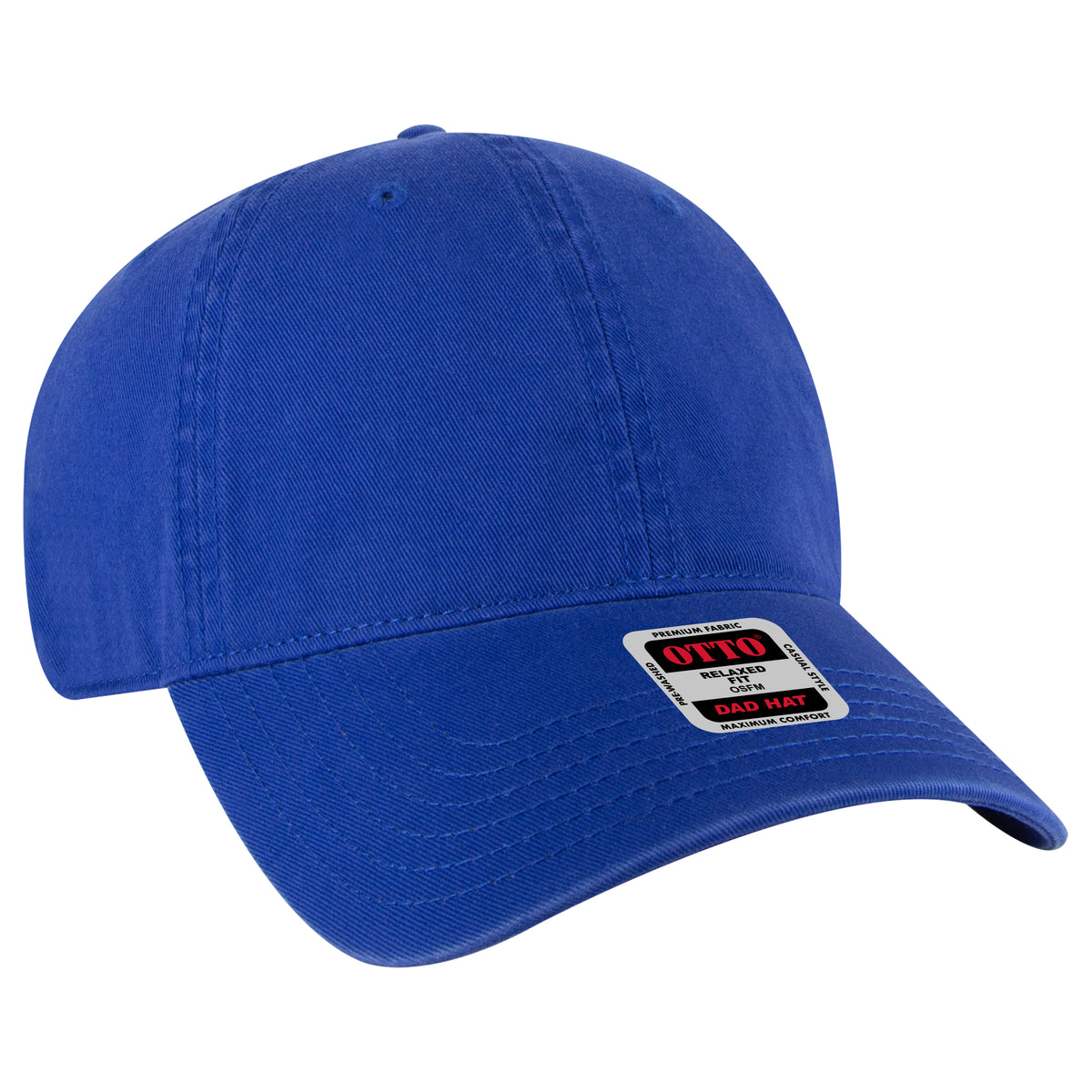 OTTO CAP 6 Panel Low Profile Dad Hat OTTO 18-1322 Otto Cap 001 - Royal OSFM - Adult