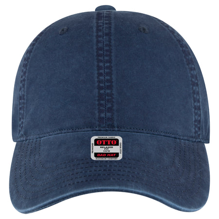 OTTO CAP 6 Panel Low Profile Dad Hat OTTO 18-201 Otto Cap 004 - Navy OSFM - Adult