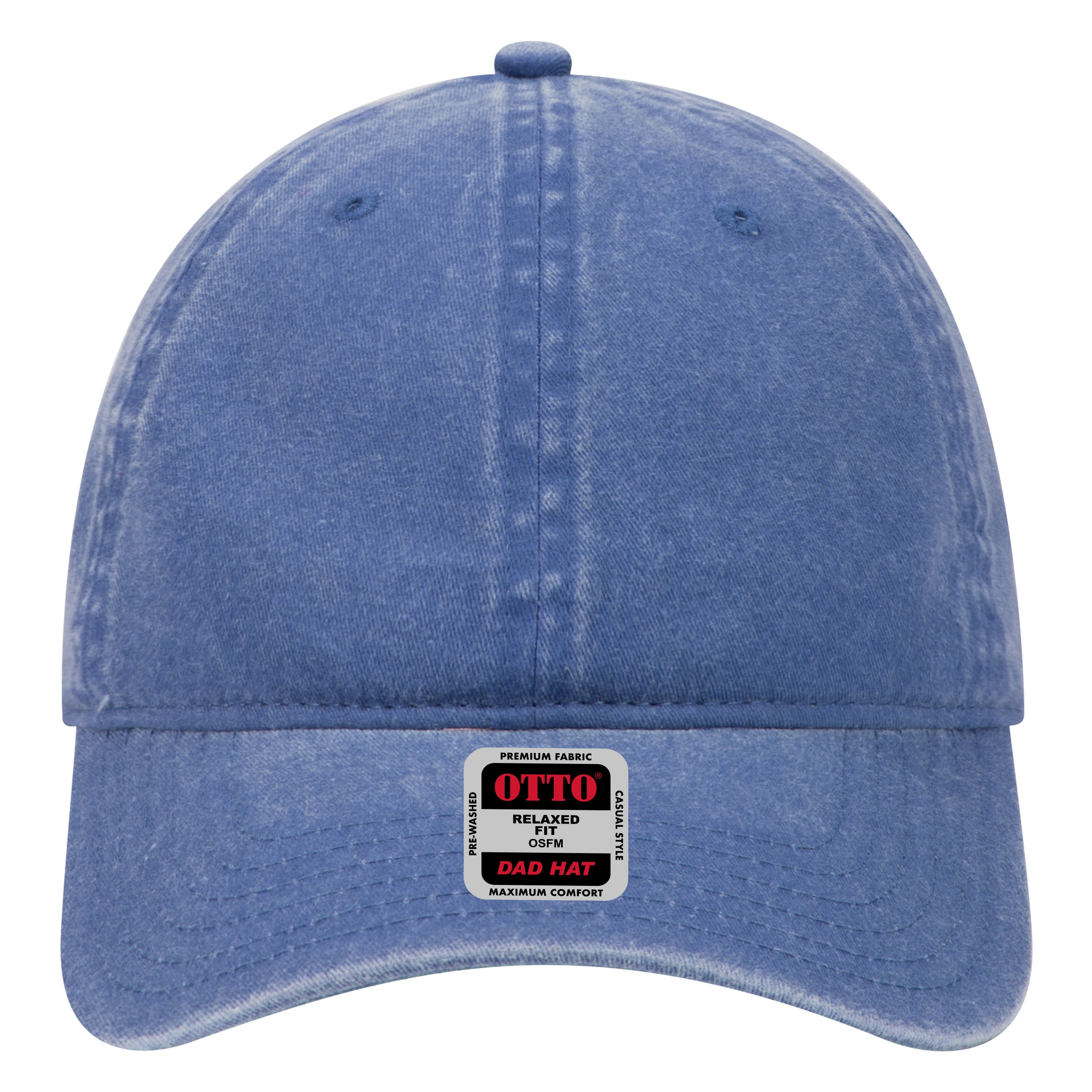 OTTO CAP 6 Panel Low Profile Dad Hat OTTO 18-202 Otto Cap 001 - Royal OSFM - Adult