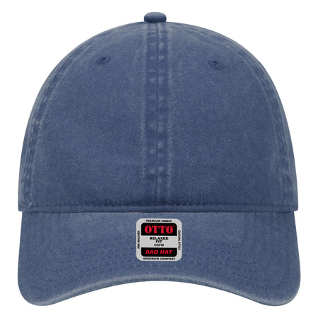 OTTO CAP 6 Panel Low Profile Dad Hat OTTO 18-202 Otto Cap 004 - Navy OSFM - Adult