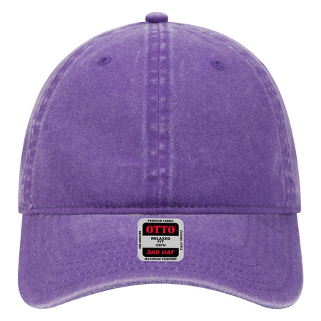 OTTO CAP 6 Panel Low Profile Dad Hat OTTO 18-202 Otto Cap 011 - Purple OSFM - Adult