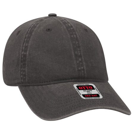 OTTO CAP 6 Panel Low Profile Dad Hat OTTO 18-202 Otto Cap 025 - Char. Gray OSFM - Adult