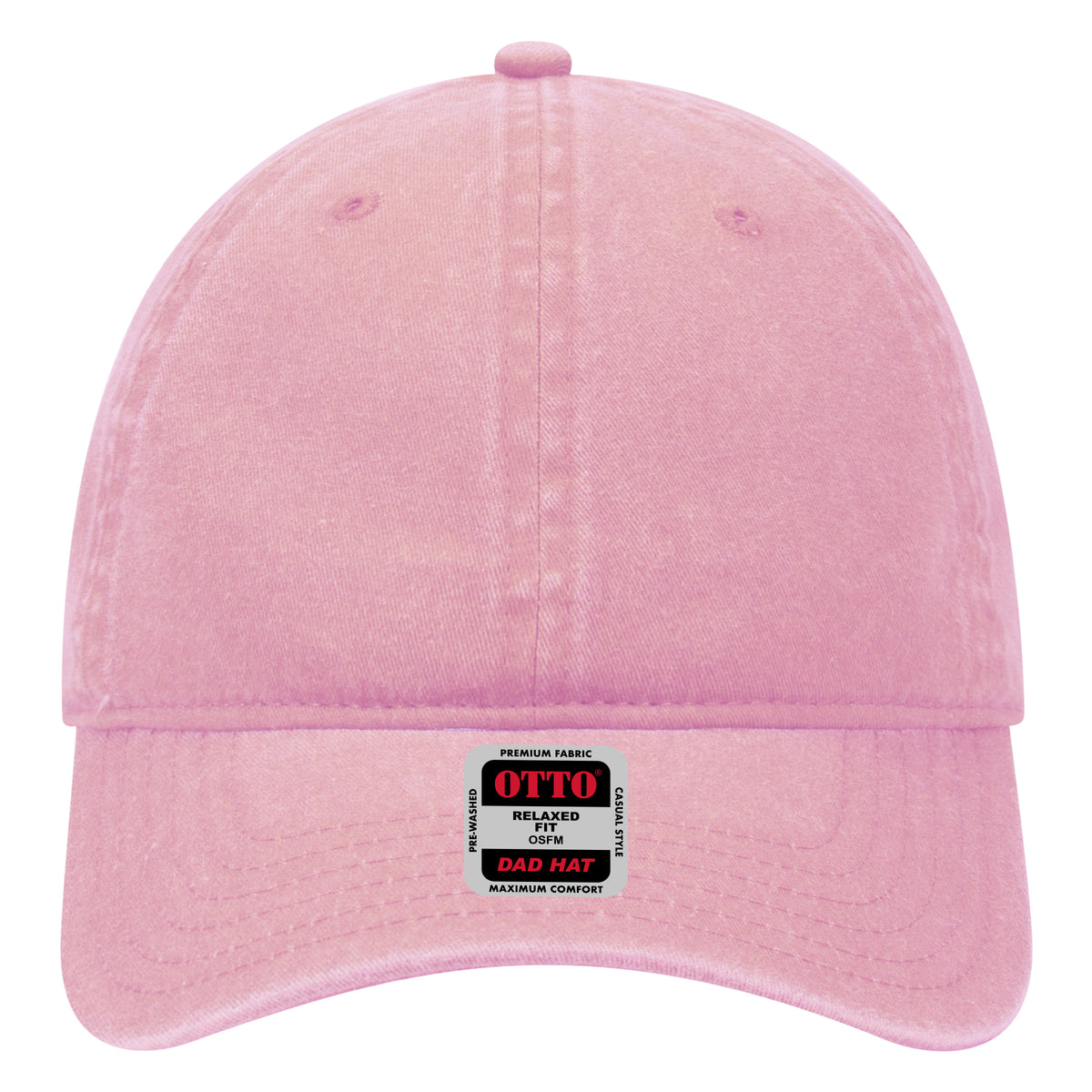 OTTO CAP 6 Panel Low Profile Dad Hat OTTO 18-202 Otto Cap 050 - Pink OSFM - Adult