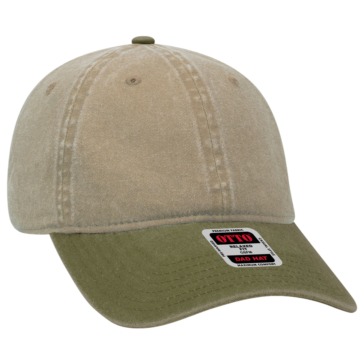 OTTO CAP 6 Panel Low Profile Dad Hat OTTO 18-202