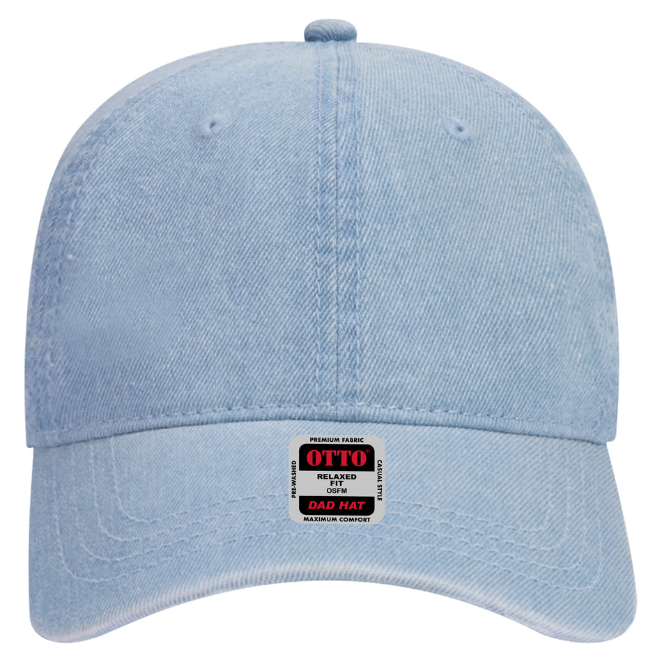 OTTO CAP 6 Panel Low Profile Dad Hat OTTO 18-204 Otto Cap 075 - Lt. Blue OSFM - Adult