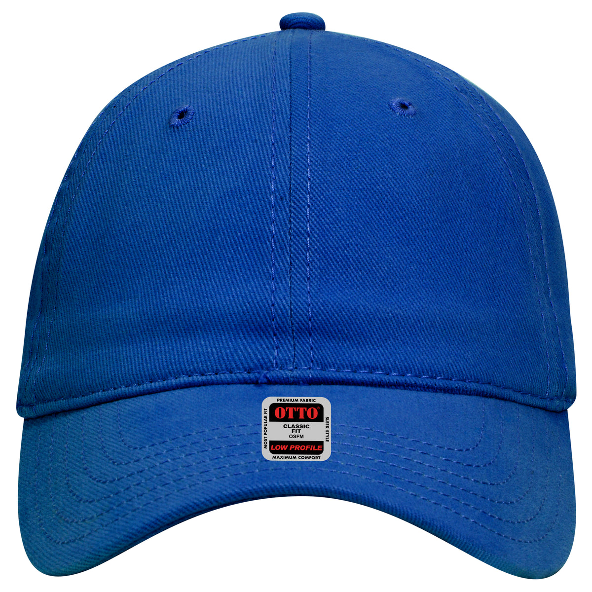 OTTO CAP 6 Panel Low Profile Baseball Cap OTTO 18-253 Otto Cap 001 - Royal OSFM - Adult