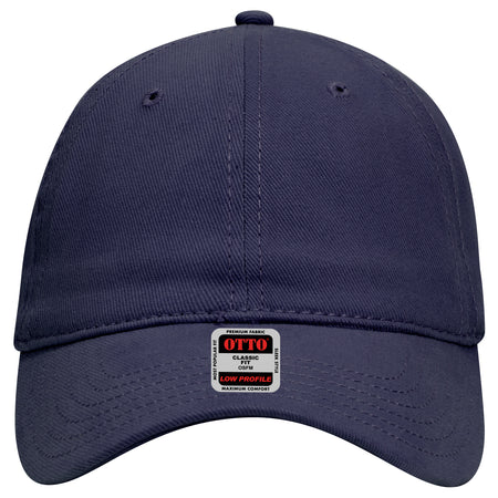 OTTO CAP 6 Panel Low Profile Baseball Cap OTTO 18-253 Otto Cap 004 - Navy OSFM - Adult