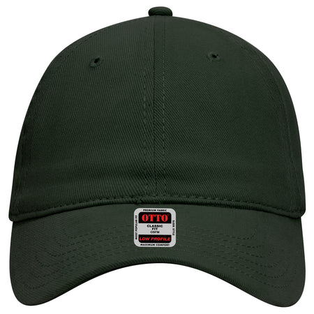 OTTO CAP 6 Panel Low Profile Baseball Cap OTTO 18-253 Otto Cap 017 - Dk. Green OSFM - Adult