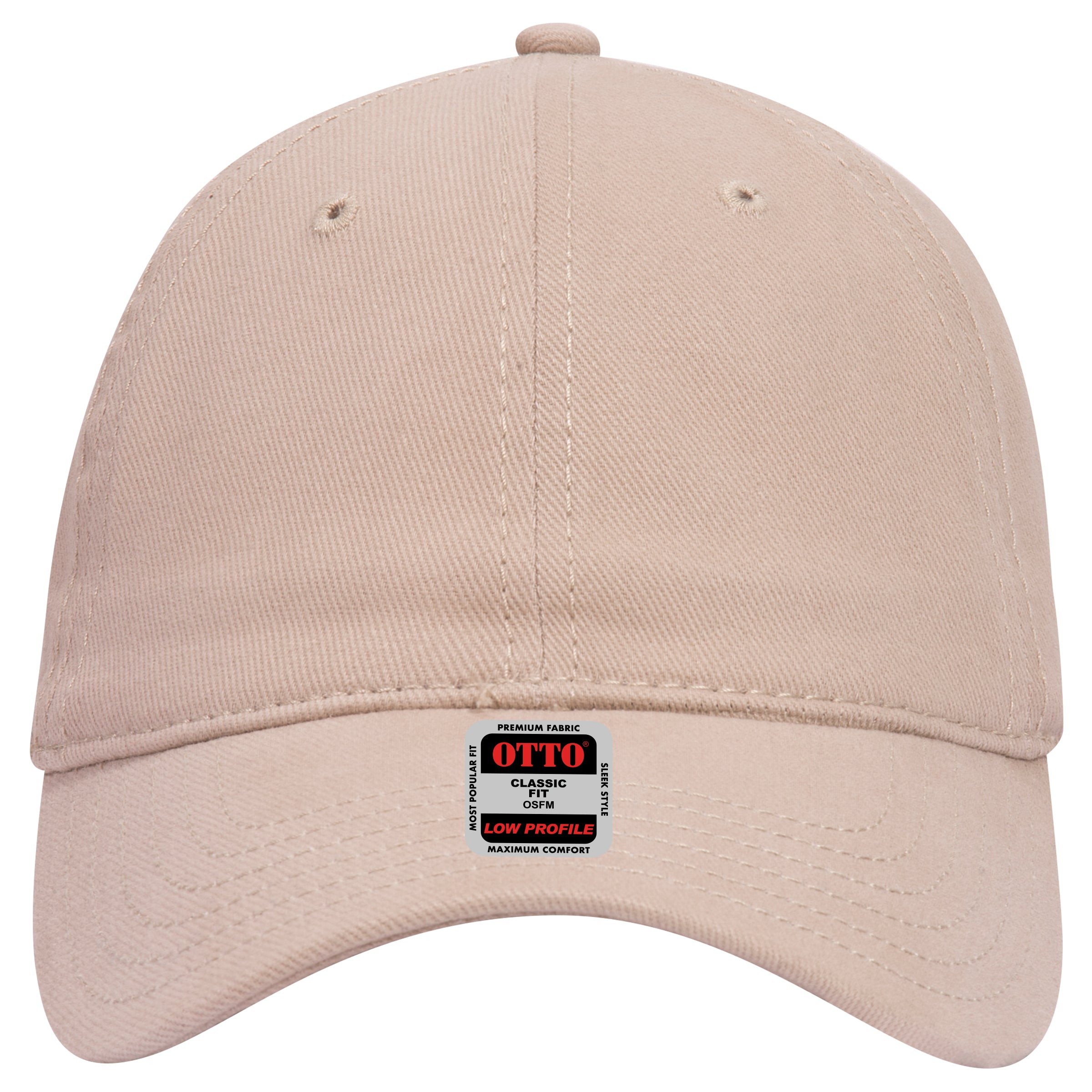 OTTO CAP 6 Panel Low Profile Baseball Cap OTTO 18-253 Otto Cap 032 - Khaki OSFM - Adult