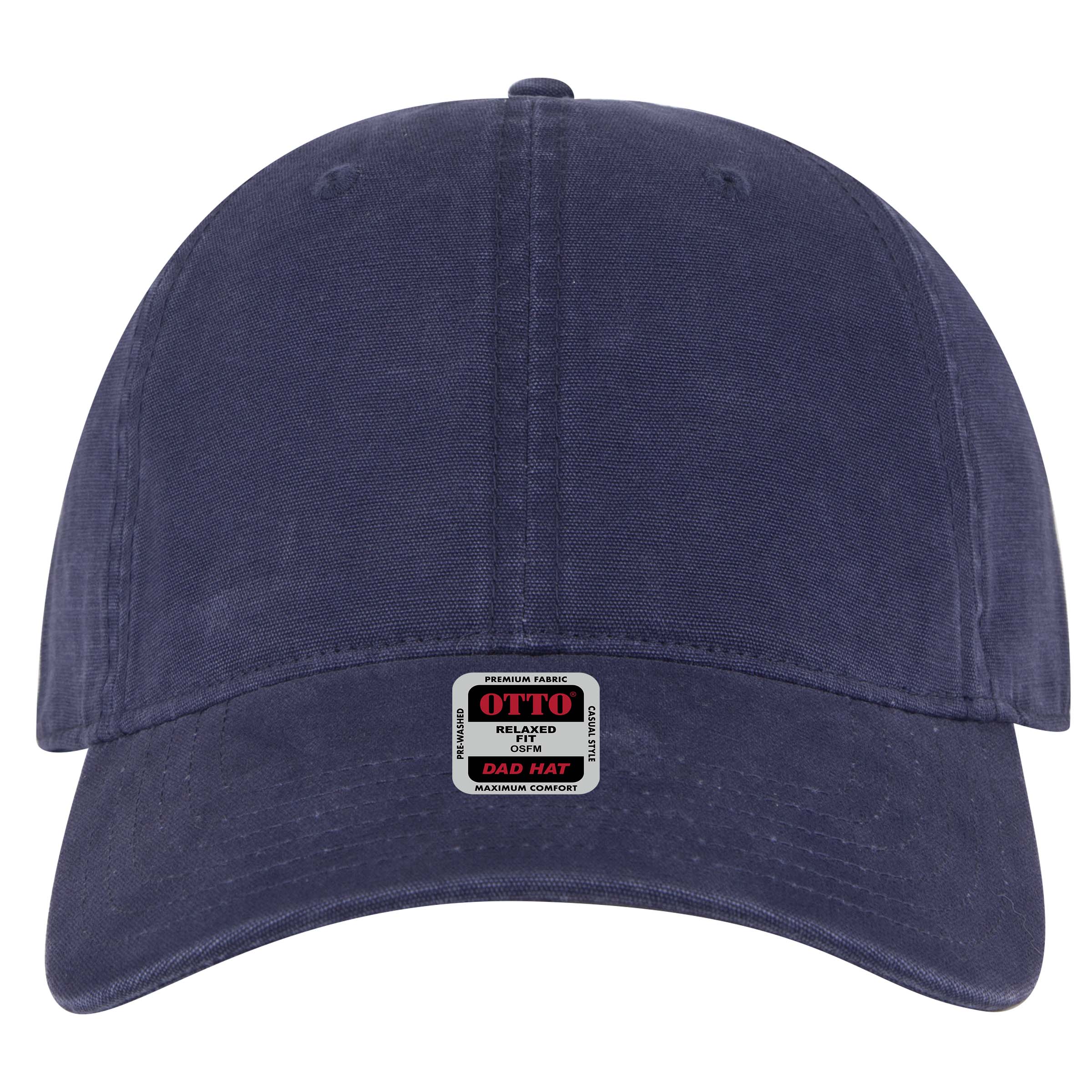 OTTO CAP 6 Panel Low Profile Dad Hat OTTO 18-3 Otto Cap 004 - Navy OSFM - Adult