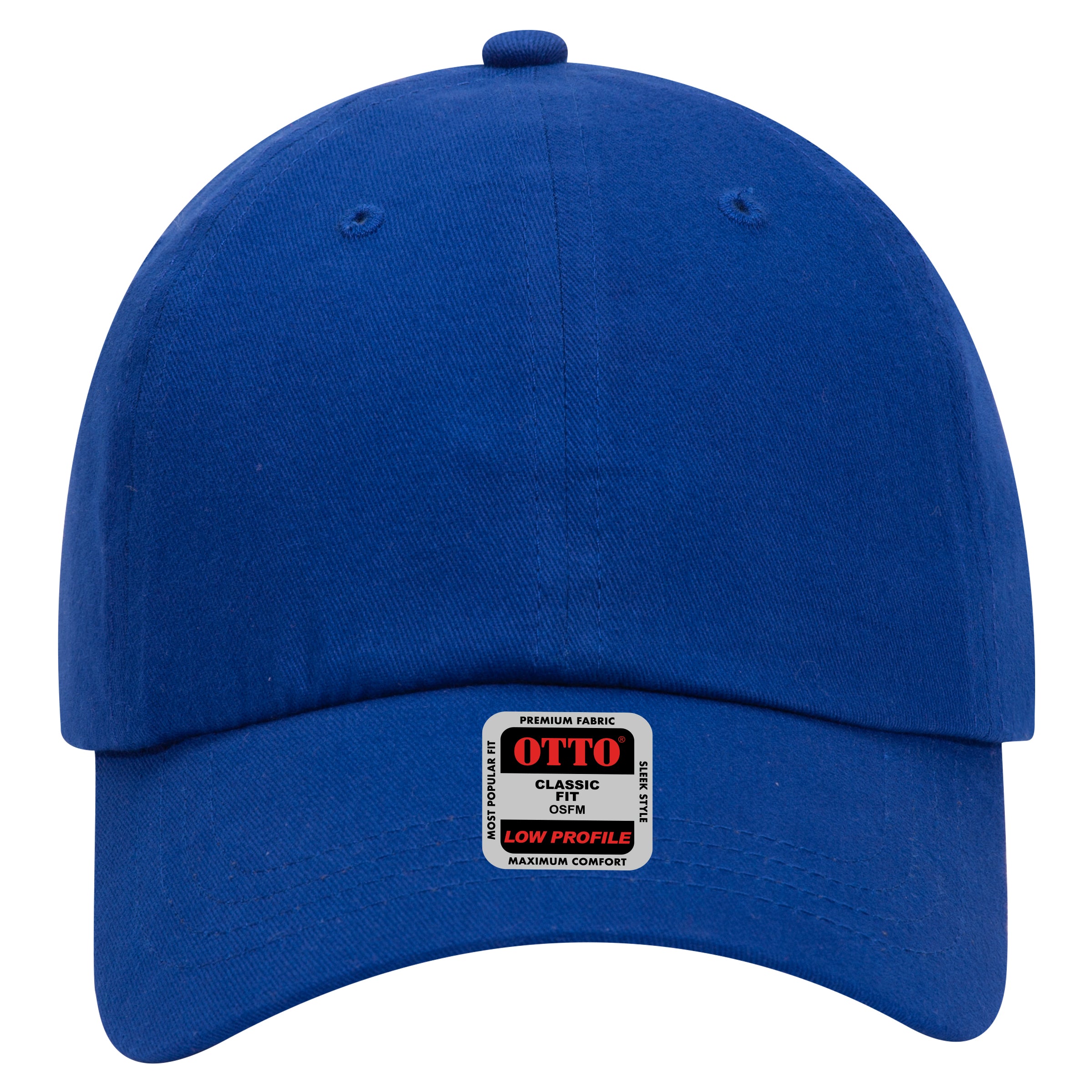 OTTO CAP 6 Panel Low Profile Baseball Cap OTTO 18-686 Otto Cap 001 - Royal OSFM - Adult