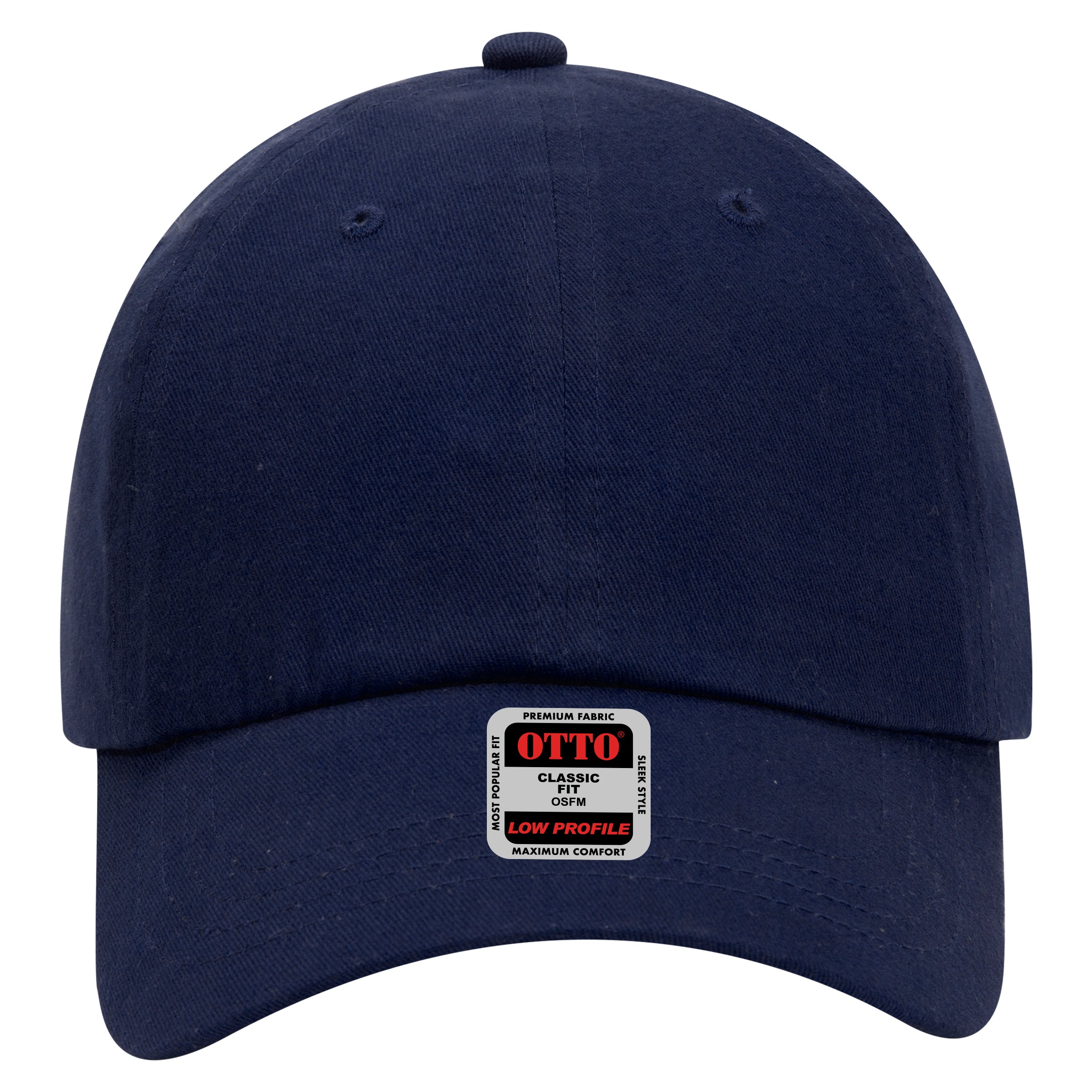 OTTO CAP 6 Panel Low Profile Baseball Cap OTTO 18-686 Otto Cap 004 - Navy OSFM - Adult