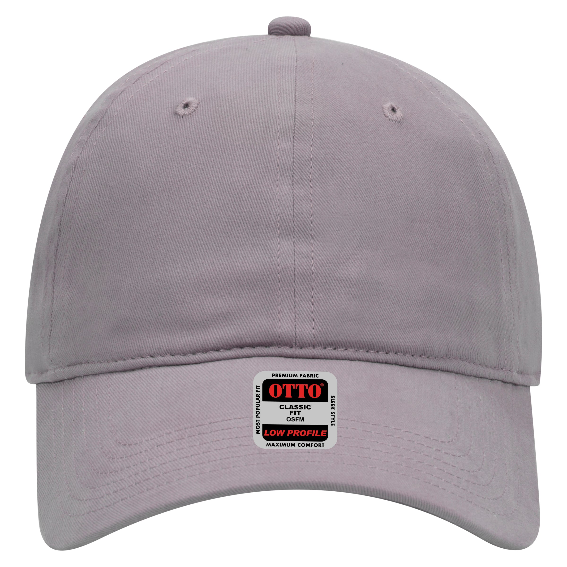 OTTO CAP 6 Panel Low Profile Baseball Cap OTTO 18-686 Otto Cap 014 - Gray OSFM - Adult