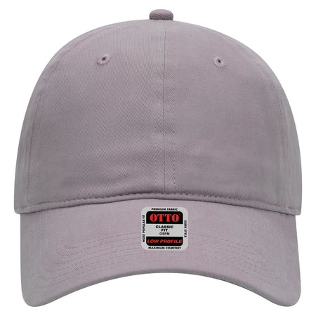 OTTO CAP 6 Panel Low Profile Baseball Cap OTTO 18-686 Otto Cap 014 - Gray OSFM - Adult