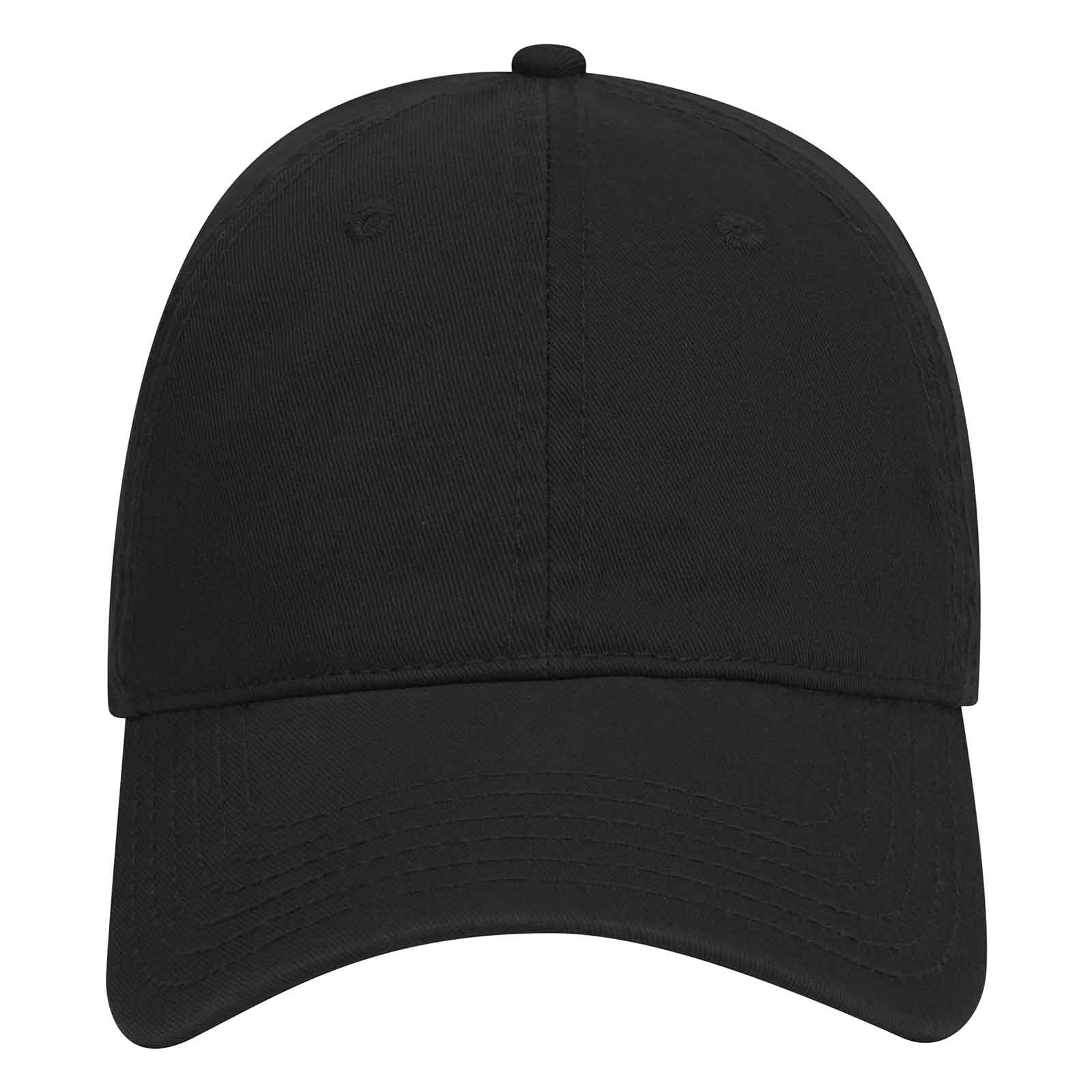 OTTO CAP 6 Panel Low Profile Dad Hat OTTO 18-692 Otto Cap 003 - Black OSFM - Adult