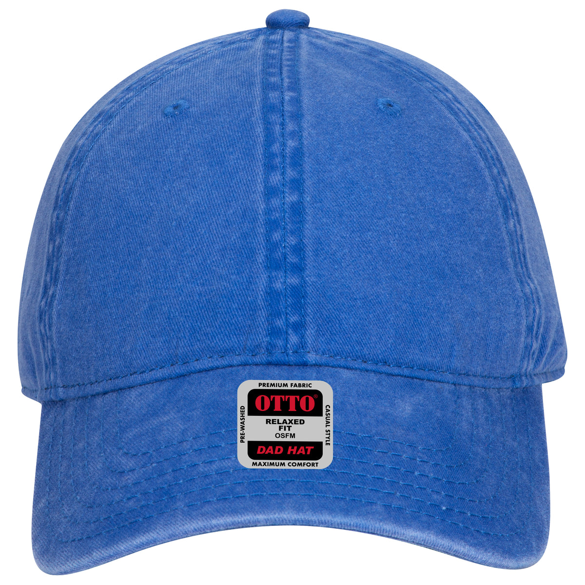 OTTO CAP 6 Panel Low Profile Dad Hat OTTO 18-711 Otto Cap 001 - Royal OSFM - Adult