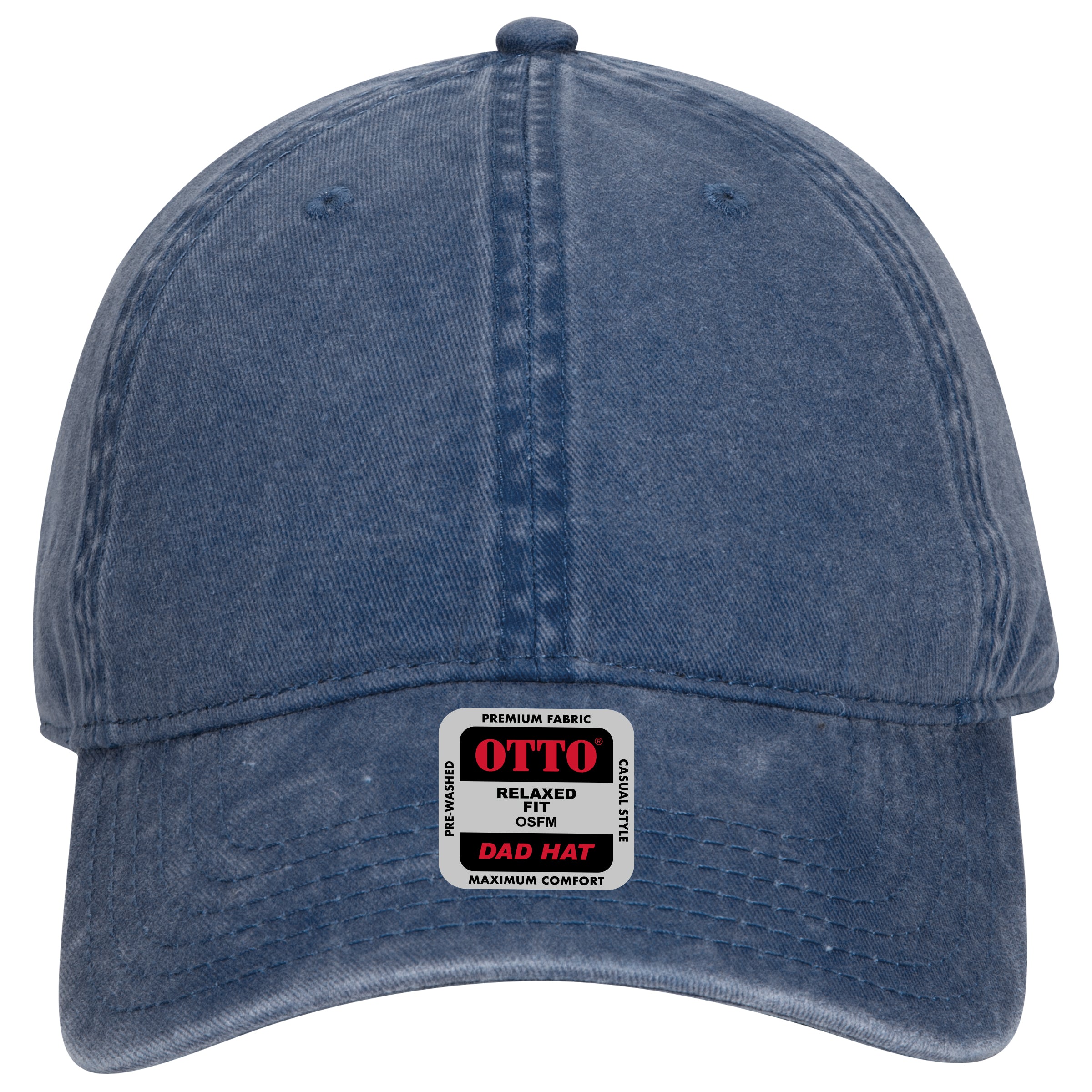 OTTO CAP 6 Panel Low Profile Dad Hat OTTO 18-711 Otto Cap 004 - Navy OSFM - Adult