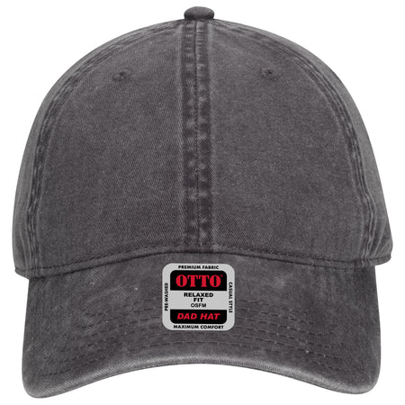 OTTO CAP 6 Panel Low Profile Dad Hat OTTO 18-711 Otto Cap 025 - Char. Gray OSFM - Adult