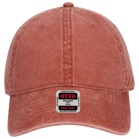 OTTO CAP 6 Panel Low Profile Dad Hat OTTO 18-711 Otto Cap 044 - Tx. Orange OSFM - Adult