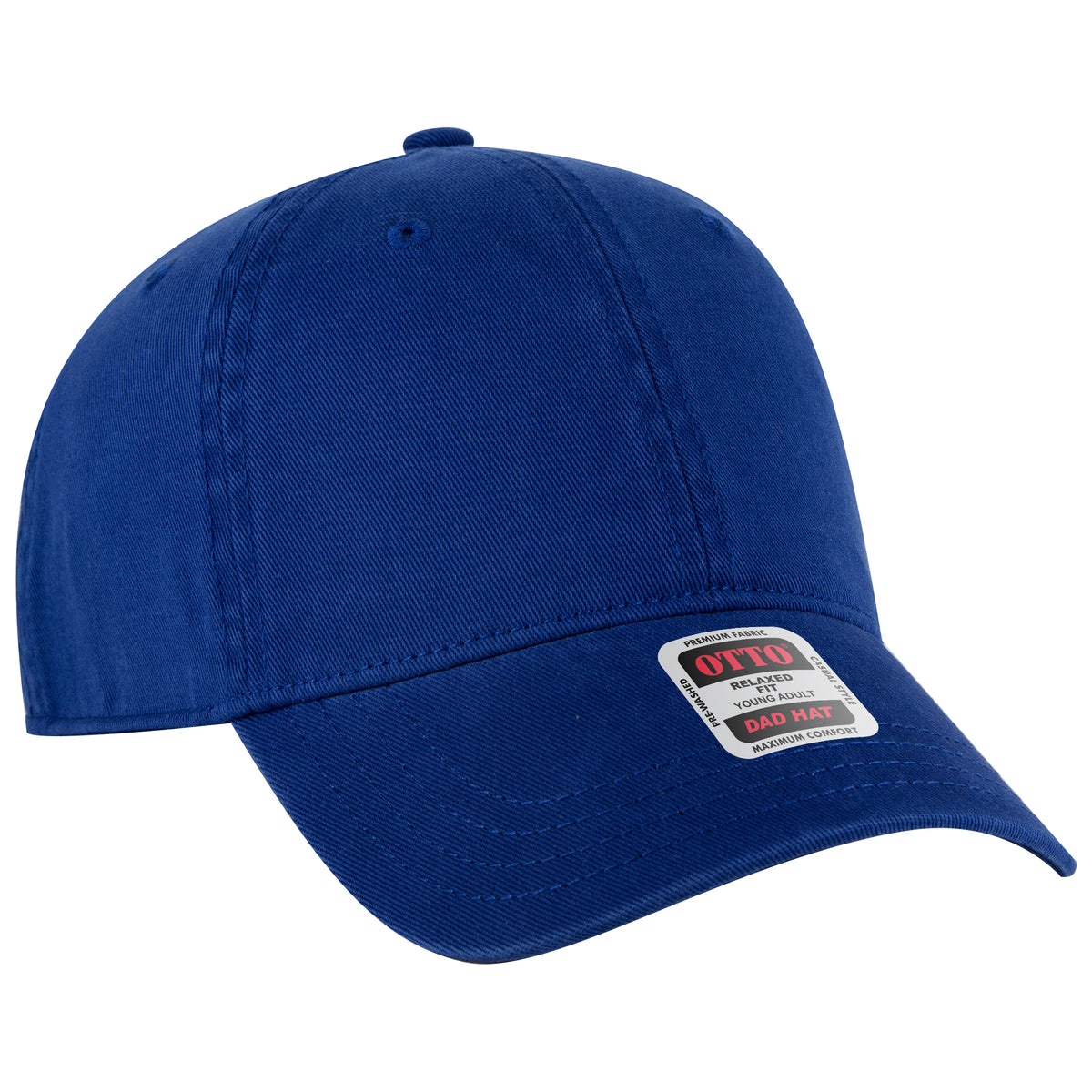 OTTO CAP 6 Panel Low Profile Dad Hat OTTO 18-772 Otto Cap 001 - Royal Young Adult