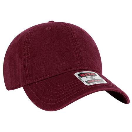 OTTO CAP 6 Panel Low Profile Dad Hat OTTO 18-772 Otto Cap 010 - Maroon OSFM - Adult