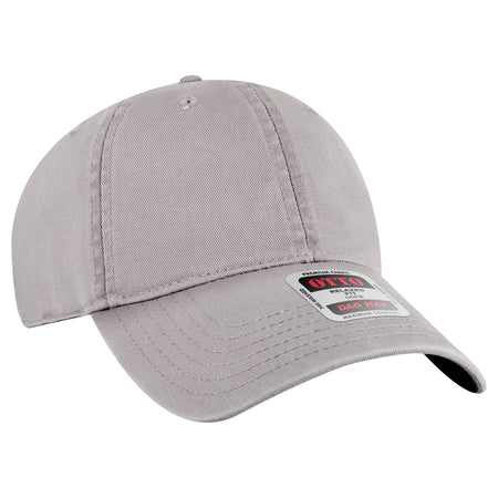 OTTO CAP 6 Panel Low Profile Dad Hat OTTO 18-772 Otto Cap 014 - Gray OSFM - Adult